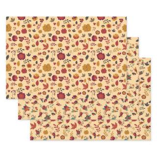 Modern Fall Floral Pattern  Sheets