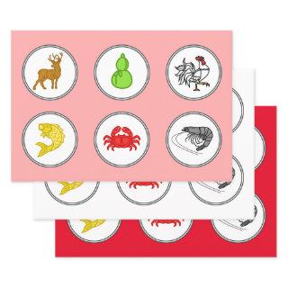 Modern Fish Prawn Crab Dice Game Betting Mats  Sheets