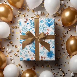 Modern Frozen Blue Christmas Holiday  Sheets