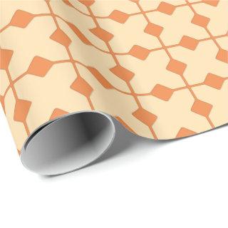 Modern Geometric, Diamonds - Mandarin orange