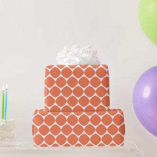 Modern Geometric Shapes Pattern in Orange