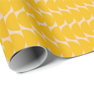 Modern Geometric Simple Shapes Pattern Yellow