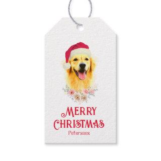 Modern Golden Retriever simple dog lover Christmas Gift Tags