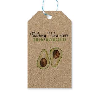 Modern Green Avocado Quote For Avocado Lover Gift Gift Tags