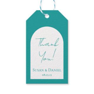 Modern Green Thank You Gift Tags