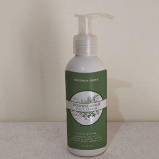 Modern greenery botanical elegant product   label