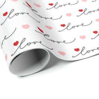 Modern Handwritten Script Love & Hearts