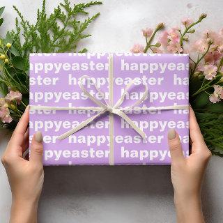 Modern Happy Easter Purple And White Easter