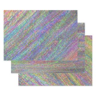 Modern Holographic Elegant Pastel Rainbow Party  Sheets