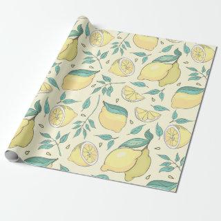 Modern Lemon Citrus Summer yellow Personalised