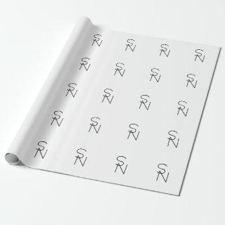 Modern Looking Overlapping Initials