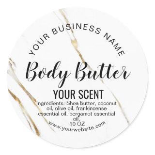 modern luxury product label body butter add logo