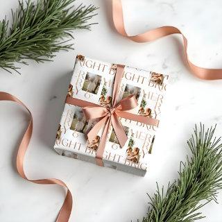 Modern Merry Bright Bold Typography 2 Photo White