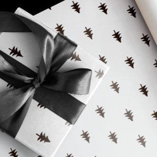 Modern Minimalist Black & White Christmas Tree