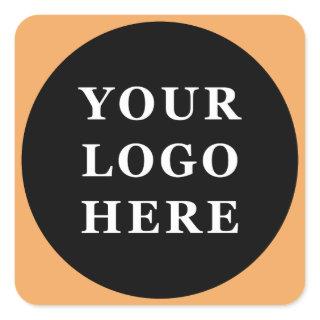 Modern, Minimalist, Elegant & Customizable Square Sticker
