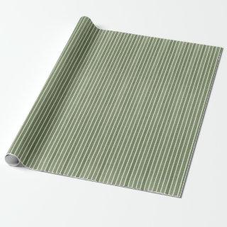 Modern Minimalist Green Rustic Stripes