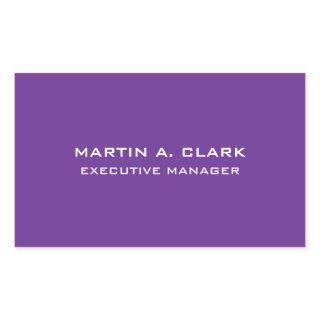 Modern Minimalist Plain Elegant Royal Purple Rectangular Sticker
