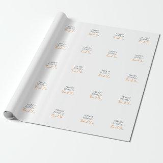 Modern Minimalist Plain Personalized Thank You