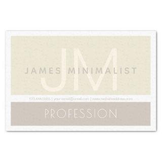 Modern Minimalist | Taupe Earth-tones Tissue Paper