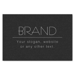 Modern Minimalistic Editable Text | Black & White Tissue Paper