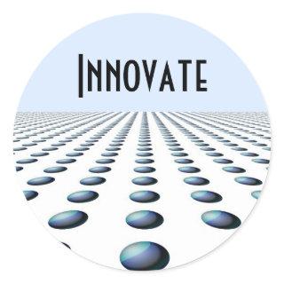 Modern Motivational Design - Innovate Classic Round Sticker