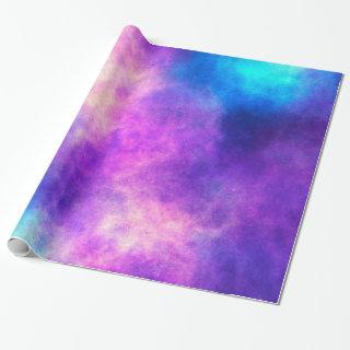 Modern nebula space galaxy purple blue trendy