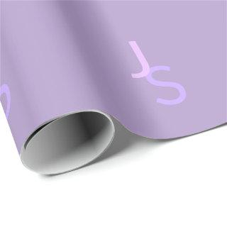 Modern Overlapping Monogrammed Initials | Purple