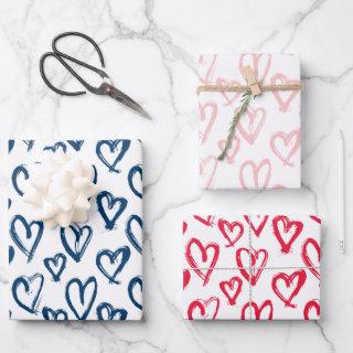 Modern Painted Heart  Sheets