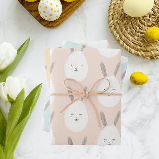 Modern Pastel Bunny Egg Pattern | Easter Blessings  Sheets
