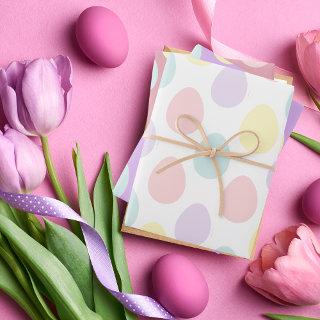 Modern Pastel Colorful Egg Pattern Easter  Sheets