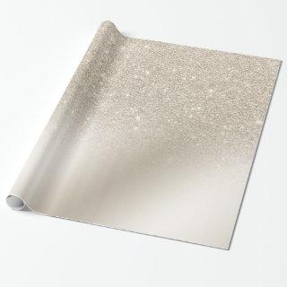 modern pearl glitter ivory ombre gradient metallic