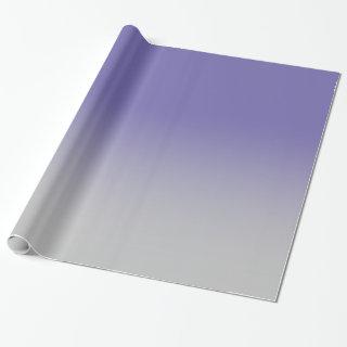 Modern Periwinkle and Light Grey Ombre