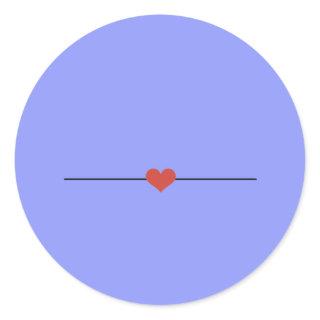 Modern periwinkle make your own  classic round sticker