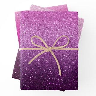 Modern Pink Glitter Pattern ombre  Sheets