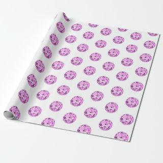 Modern Pink Purple Disco Ball Pattern White