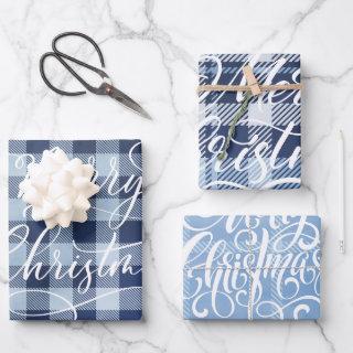 Modern Plaid Gingham Merry Christmas Holiday  Sheets