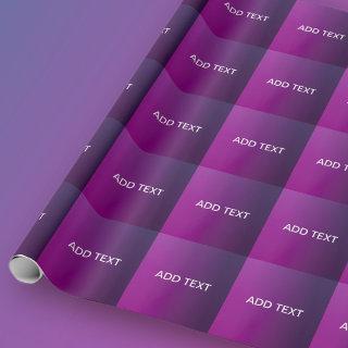 Modern Purple Gradient Ombre & Editable White Text