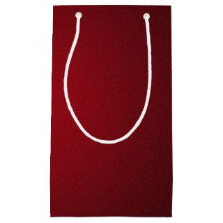 Modern Red-Black Grainy Vignette Small Gift Bag