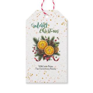 Modern Rustic Nature Christmas  Gift Tags