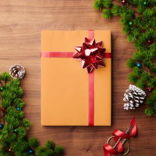 Modern saffron yellow solid plain minimalist gift
