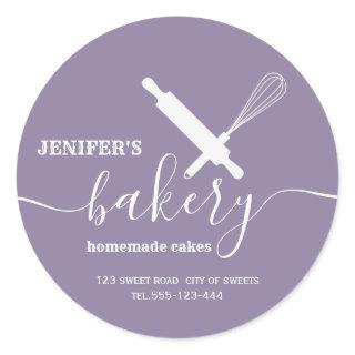 Modern simple Professional rolling pin whisk Classic Round Sticker