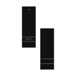 Modern & Sleek, Black & Silver Gift Tags