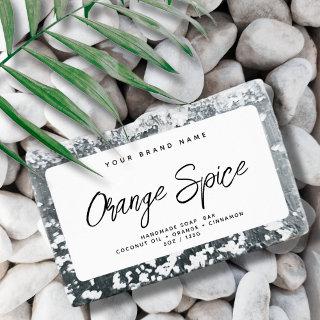Modern soap simple elegant cosmetics  rectangular sticker
