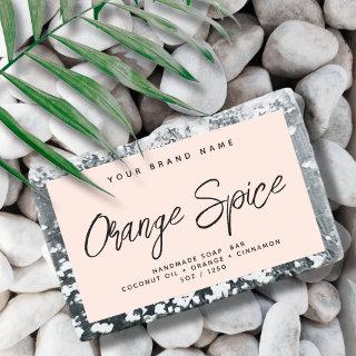 Modern soap simple elegant cosmetics  rectangular sticker