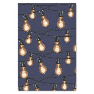 Modern String of Lights Edison Bulbs Tissue Paper