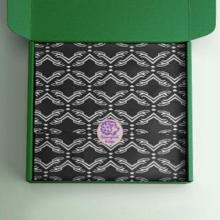 Modern Stylish Black And White Geometric Pattern Tissue Paper