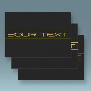 Modern Stylish Editable Gold Text & Stripes  Sheets