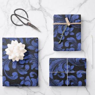Modern, Stylish, Festive, Dark Blue Plaid Pattern   Sheets
