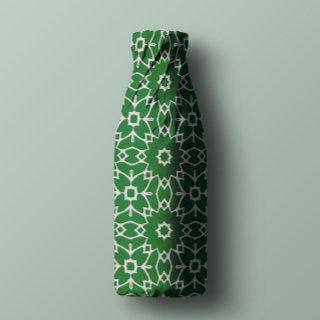 Modern Stylish White And Green Geometric Pattern Tissue Paper