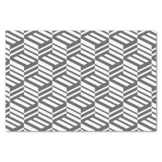 Modern, urban, dynamic bold geometric cube pattern tissue paper